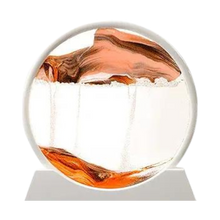 Carica l'immagine nel visualizzatore di Gallery, Quadro Ipnotico di Sabbia in Movimento -Arancione con cornice bianca/18 x 19 cmArancione con cornice bianca/25 x 26 cm  - Ozerty
