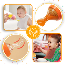 Carica l&#39;immagine nel visualizzatore di Gallery, Biberon anti-perdita con cucchiaio in silicone - Ozerty
