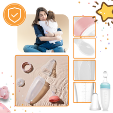 Carica l&#39;immagine nel visualizzatore di Gallery, Biberon anti-perdita con cucchiaio in silicone - Ozerty
