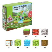 Carica l&#39;immagine nel visualizzatore di Gallery, Blocchi magnetici educativi di Minecraft -100 PCS - Ozerty
