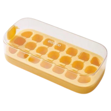 Carica l'immagine nel visualizzatore di Gallery, Vassoi per cubetti di ghiaccio in silicone antiaderente -Giallo/21 griglie - Ozerty
