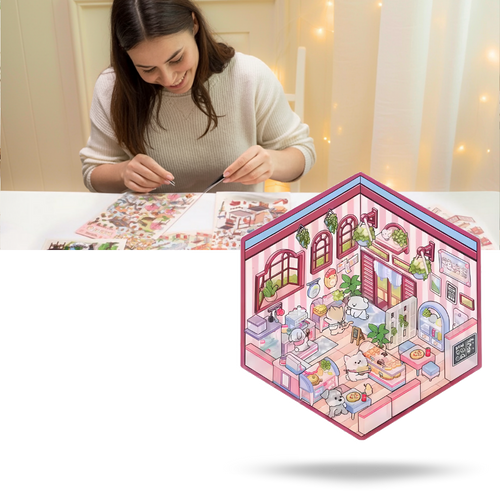 Adesivi Racconti Pastello per la Casa - Ozerty