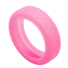 Carica l'immagine nel visualizzatore di Gallery, Protezioni in Silicone per Rotelle di Valigia -Rosa brillante - Ozerty
