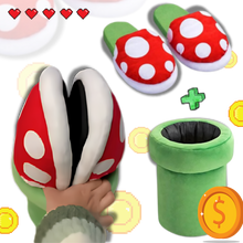 Carica l'immagine nel visualizzatore di Gallery, Morbide pantofole in peluche di Mario Pianta Piranha - Ozerty
