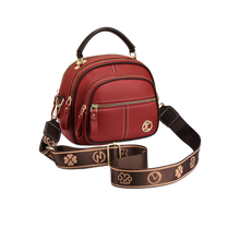 Carica l&#39;immagine nel visualizzatore di Gallery, Borsa a tracolla vegana senza tempo -Rosso - Ozerty
