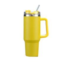 Carica l'immagine nel visualizzatore di Gallery, Tazza per auto di grande capacità con manico -Giallo - Ozerty
