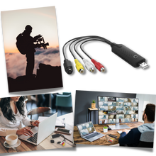 Carica l&#39;immagine nel visualizzatore di Gallery, Adattatore di cattura USB 2.0 Video TV DVD VHS DVR - Ozerty
