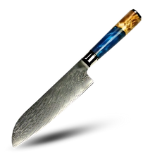 Carica l'immagine nel visualizzatore di Gallery, Coltelli giapponesi della serie Mare Giallo -Santoku 30 cm - Ozerty
